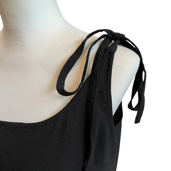 Lulus Maxi Dress Size Small Black Tank Minimalist Slinky Casual Beach Vacation - Picture 2 of 9